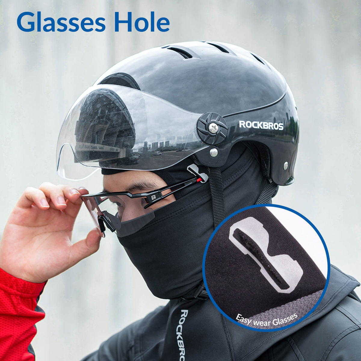 Thermal Ski Balaclava with Glasses Hole