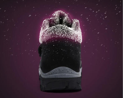 Winter Boots with Fur Warm Leather Snow Boots