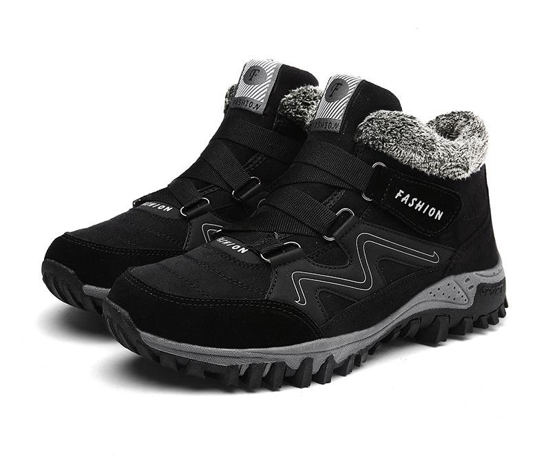 Winter Boots with Fur Warm Leather Snow Boots