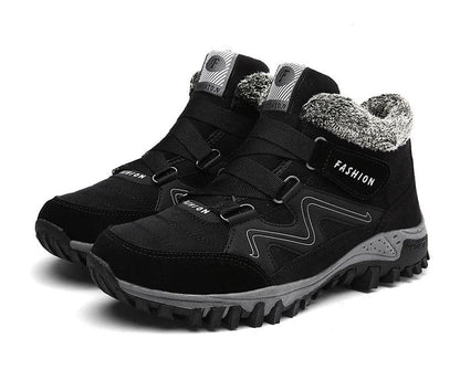 Winter Boots with Fur Warm Leather Snow Boots