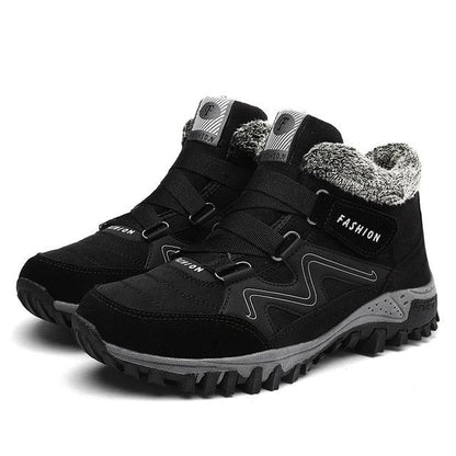 Winter Boots with Fur Warm Leather Snow Boots