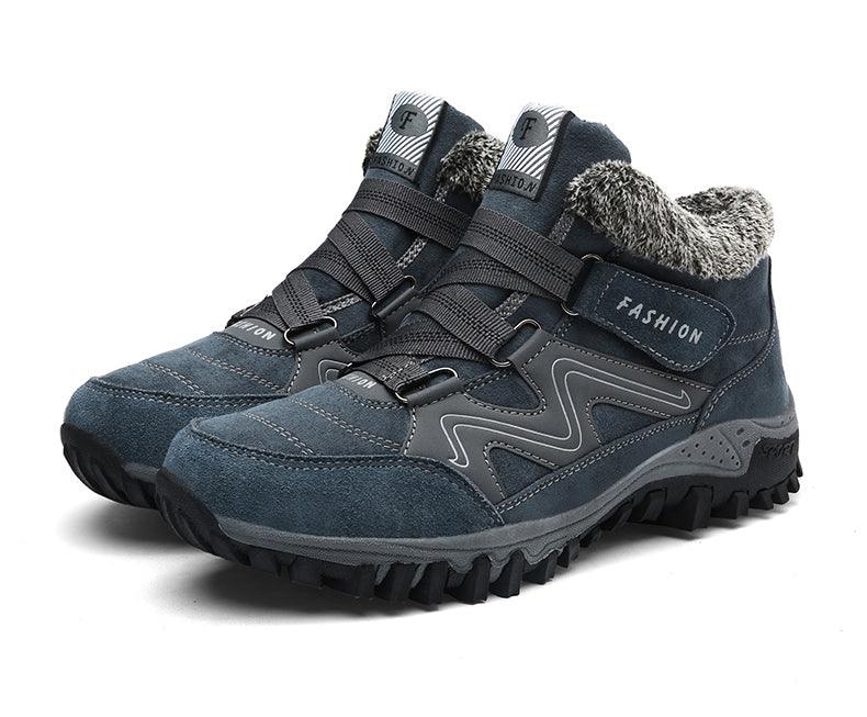 Winter Boots with Fur Warm Leather Snow Boots