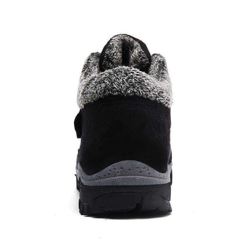 Winter Boots with Fur Warm Leather Snow Boots