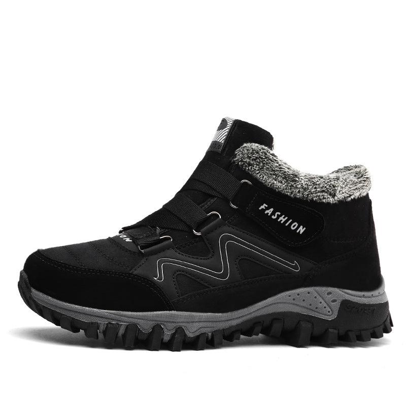 Winter Boots with Fur Warm Leather Snow Boots