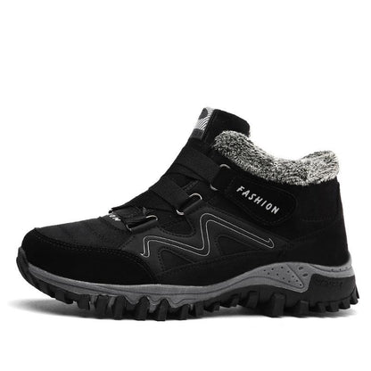 Winter Boots with Fur Warm Leather Snow Boots
