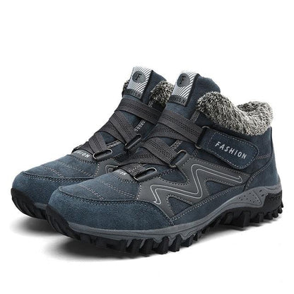 Winter Boots with Fur Warm Leather Snow Boots