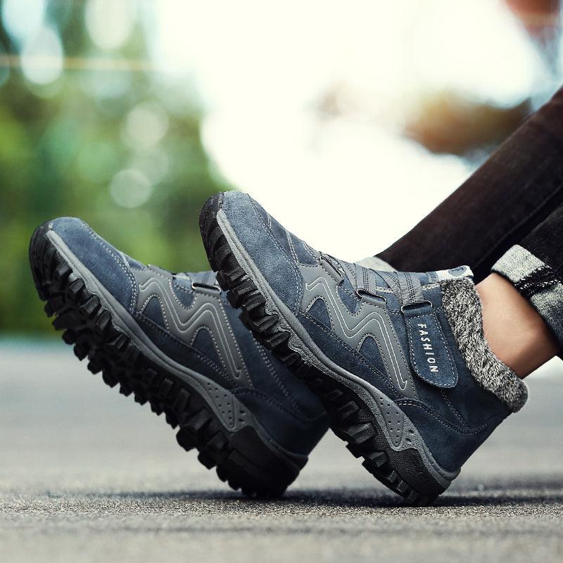 Winter Boots with Fur Warm Leather Snow Boots