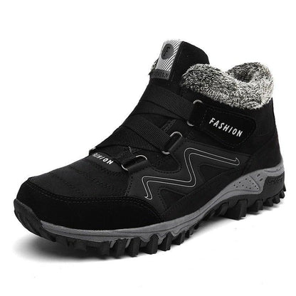 Winter Boots with Fur Warm Leather Snow Boots