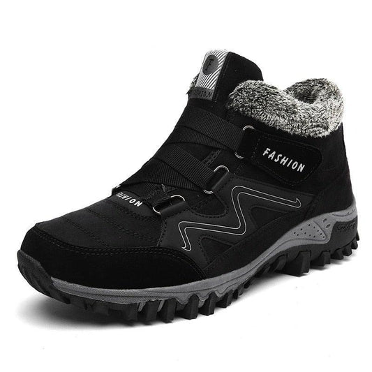 Winter Boots with Fur Warm Leather Snow Boots