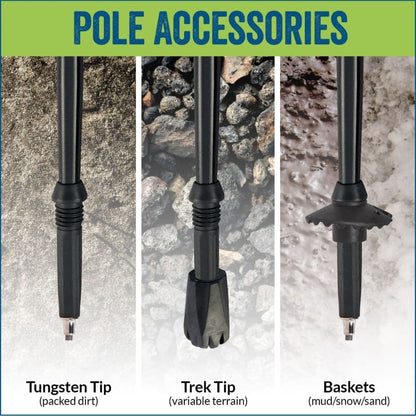 Official Casual Trek Hiking & Walking Poles